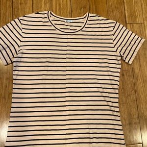 Splendid Maternity a pink Striped Shirt sz S Excellent condition